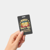 50年前から全ての部品がオリジナルの50歳誕生日 バッジ (手持ち)