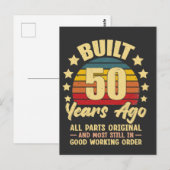 50年前から全ての部品がオリジナルの50歳誕生日 ポストカード (正面/裏面)