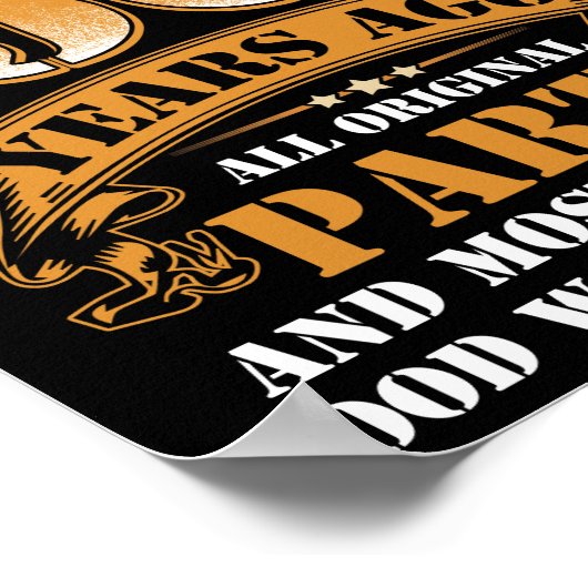 50年前に建設された全オリジナル部品50誕生日 ポスター (角)