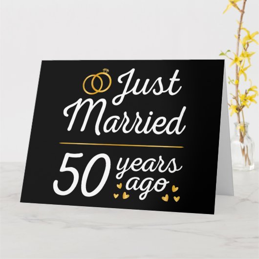 50年前に結婚しました II カード (黄色い花)