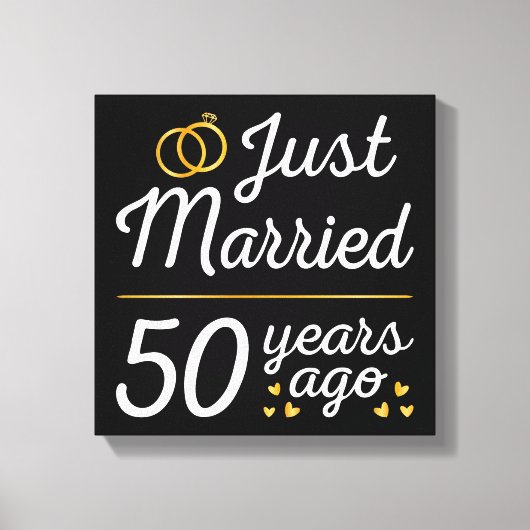 50年前に結婚しました II キャンバスプリント (正面)