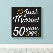 50年前に結婚しました II キャンバスプリント (インサイチュ (ウッドフロア))
