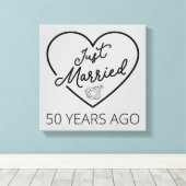 50年前に結婚しました III キャンバスプリント (インサイチュ (ウッドフロア))