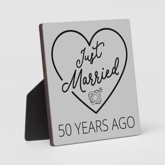 50年前に結婚しました III フォトプラーク (正面)