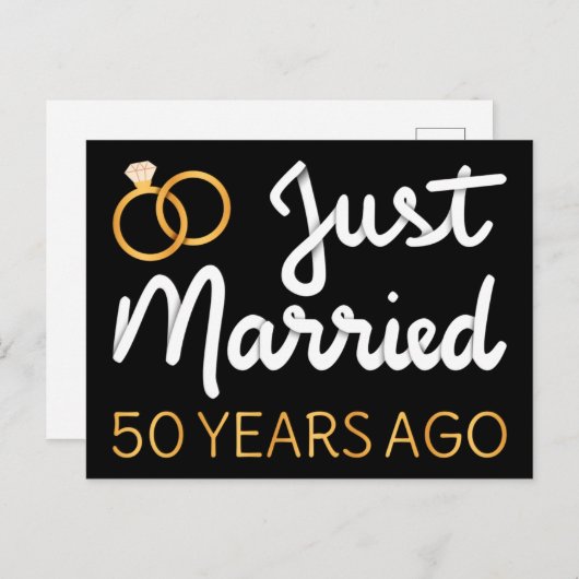 50年前に結婚しました IV ポストカード (正面/裏面)