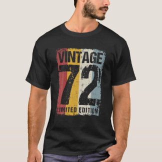 50年前のヴィンテージ1972年50回目の誕生日勲章 Tシャツ
