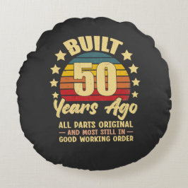 50年前製作 オリジナルパーツで作られた 50歳の誕生日 ラウンドクッション