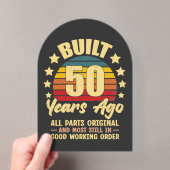 50年前製作 オリジナルパーツのまま 50歳の誕生日 アクリル招待状 (インサイチュ (ポータブル))