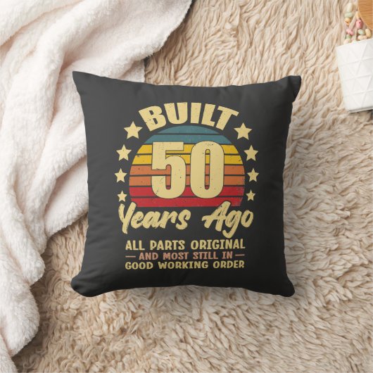 50年前製造 オリジナルパーツで50歳の誕生日をお祝い クッション (ブランケット)