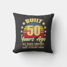 50年前製造 オリジナルパーツで50歳の誕生日をお祝い クッション