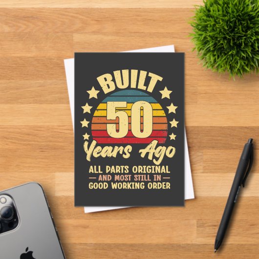 50年前製造 オリジナルパーツ 50歳の誕生日 アクリル招待状 (インサイチュ (招待状))