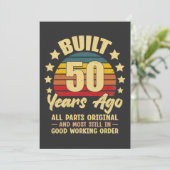 50年前製造 オリジナルパーツ 50歳の誕生日 招待状 (スタンド正面)