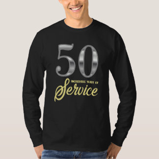 50年勤続第50回従業員記念日Apr Tシャツ