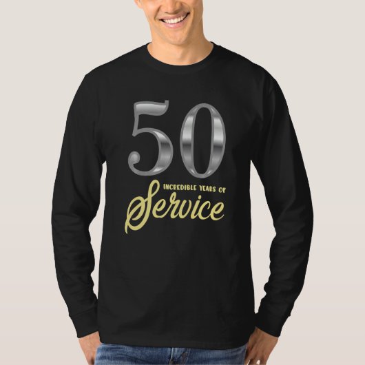 50年勤続第50回従業員記念日Apr Tシャツ (正面)