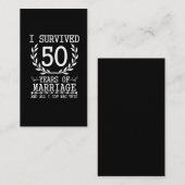 50年夫妻50結婚周年 名刺 (正面/裏面)