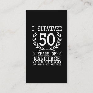 50年夫妻50結婚周年 名刺