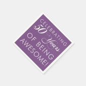 50年祝間のカラーナ素晴らしプキン スタンダードカクテルナプキン (角)