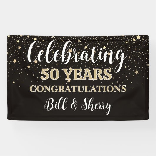 50年祝!カスタム記念日バナー 横断幕 (横)