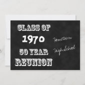 50年級懇親会ヴィンテージシャルボード 招待状 (正面)