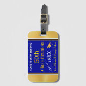 50年級懇親会土パーソナライズされた産物 ラゲッジタグ (正面縦)