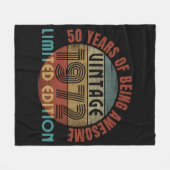 50年素晴らし フリースブランケット (正面(横))