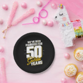 50年結婚した間50周年結婚 ペーパープレート (パーティー)