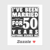 50年結婚記念日のプレゼント シール (シート)