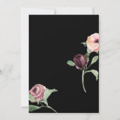 50年記念レ結婚ッドローズ金ゴールドグリッター 招待状 (裏面)