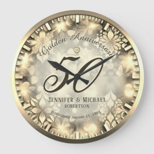 50年記念結婚大時計 ラージ壁時計