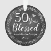 50年賛美結婚記念オーナメント オーナメント (正面)