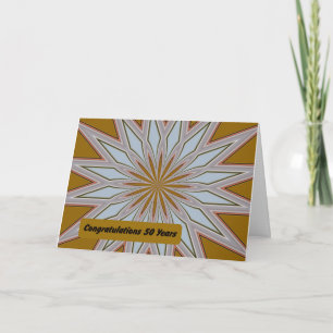 50年連続のお祝いカード カード