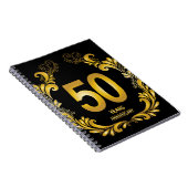 50年金ゴールドグリッター記念日 ノートブック (右側)