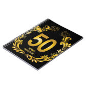 50年金ゴールドグリッター記念日 ノートブック (左側)