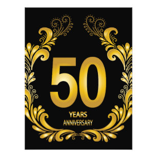 50年金ゴールドグリッター記念日 フォトプリント