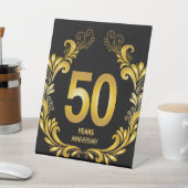 50年金ゴールドグリッター記念日 台座サイン (インサイチュ)