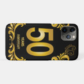 50年金ゴールドグリッター記念日 Case-Mate iPhoneケース (裏面(横))