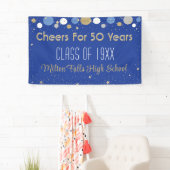 50年間のお祝いクラス懇親会バナー 横断幕 (インサイチュ)