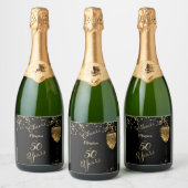 50年間の応援 スパークリングワインラベル (ボトル)