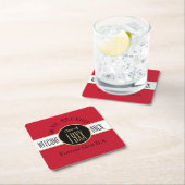 50年間の懇親会ウェルカムバック スクエアペーパーコースター (インサイチュ)