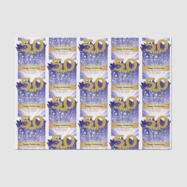 50年間の節酒記念 太字の数字 薄葉紙