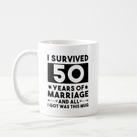 50年間の結婚生活を生き抜いて得たものは、、、 コーヒーマグカップ (左)