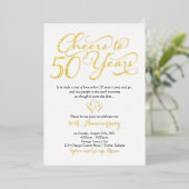 50年50周年までの結婚応援 箔招待状 (立ち正面)