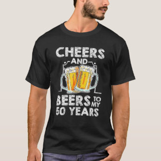 50年50誕生日への応援とビール Tシャツ