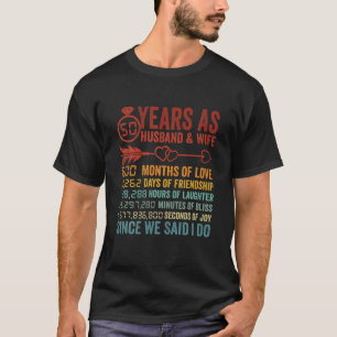 50年600ヶ月の結婚生活カウントダウン50A Tシャツ