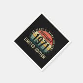 50年9月素晴らし誕生日 スタンダードカクテルナプキン (角)