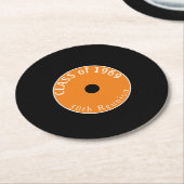 50年！カスタマイズ可能なクラス懇親会コースター ラウンドペーパーコースター (アングル)