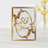 50年(記念日) カード (黄色い花)