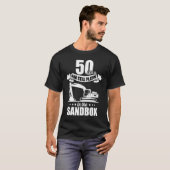 50年Sandbox掘削機オペレータービットで遊ぶ Tシャツ (正面フル)