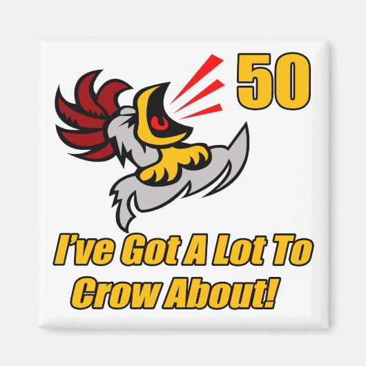 50得番目の誕生日 マグネット (正面)