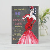 50愛する人生のパーティの招待状 招待状 (スタンド正面)